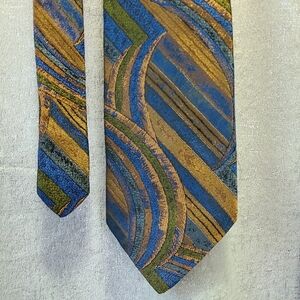 Bachrach SILK Multicolor Abstract Men's Tie ITALY‎